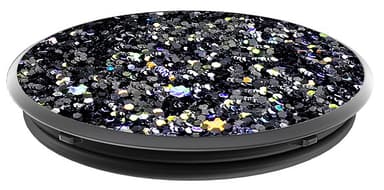PopSockets älypuhelimen pidike (säihkyvä musta)