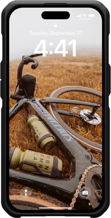 UAG Metropolis Lite MagSafe iPhone 15 suojakuori (kevlar/musta)