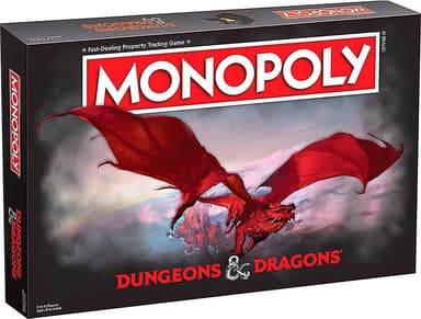 Monopoly Dungeons and Dragons lautapeli