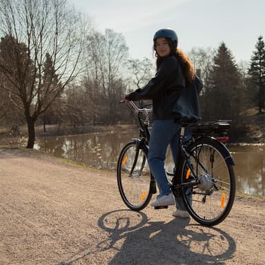 Swoop Sähköpyörä Classic, naisten 28"" musta