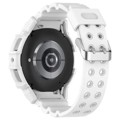Armor silikoniranneke suojakuorella Samsung Galaxy Watch6 44mm Valkoinen