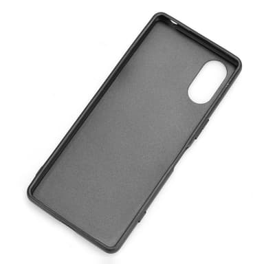 SKALO Sony Xperia 5 V PU-nahkakuori käsivarsinauhalla - Ruskea