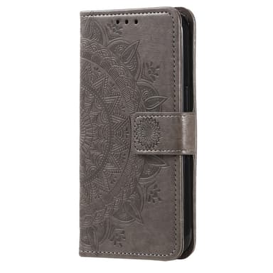 SKALO Google Pixel 8 Mandala lompakkokotelo - Harmaa