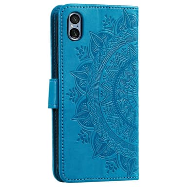 SKALO Sony Xperia 5 V Mandala lompakkokotelo - Sininen