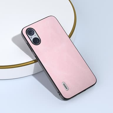 SKALO Sony Xperia 5 V ABEEL PU Nahka Suojakuori - Pinkki