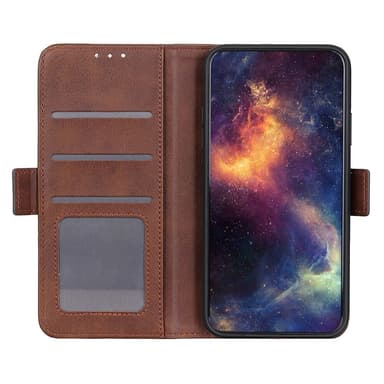 SKALO Google Pixel 8 Pro Premium Wallet Lompakkokotelo - Ruskea