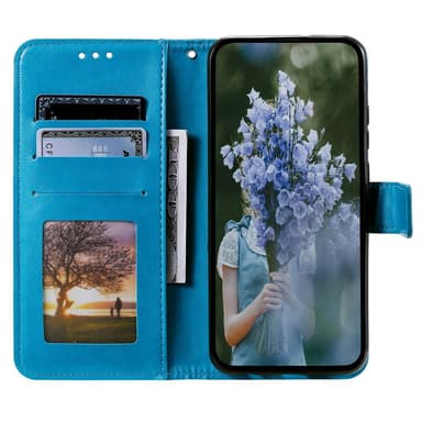 SKALO Sony Xperia 5 V Mandala lompakkokotelo - Sininen