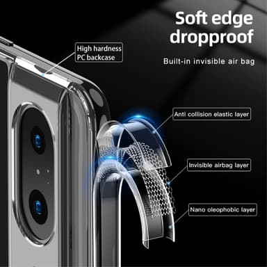 SKALO Google Pixel 8 TPU Clear Hybridi Suojakuori - Läpinäkyvä