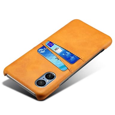 SKALO Sony Xperia 5 V PU-nahkainen Korttikotelo - Vaaleanruskea