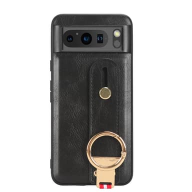 SKALO Google Pixel 8 Pro PU-nahkakuori käsivarsinauhalla - Musta