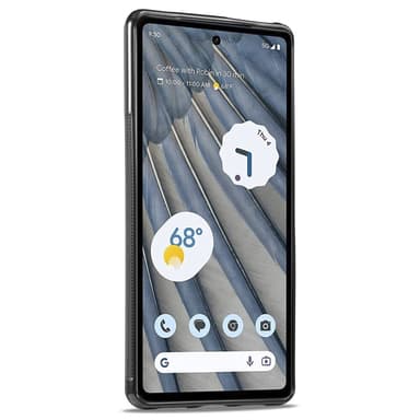 SKALO Google Pixel 8 LC.IMEEKE Carbon Fiber PU-nahkakuori - Musta