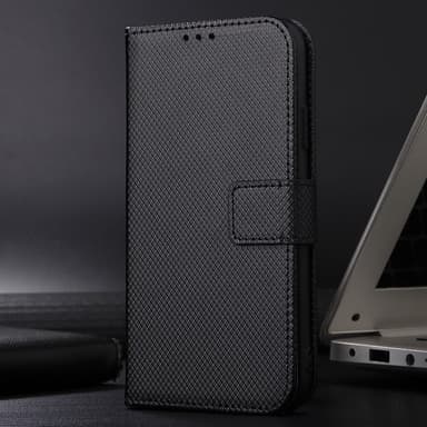 SKALO Google Pixel 8 Pro Premium Mini Rhombus Lompakkokotelo - Musta