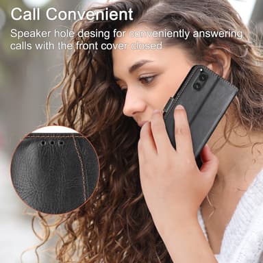 SKALO Sony Xperia 5 V Evelope Clutch 5-Lokeroa - Musta