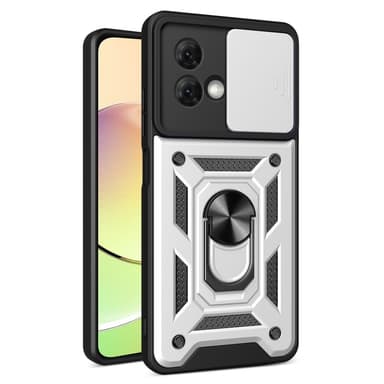 SKALO Motorola Moto G84 5G Armor hybridi magnetrengas kameran liukusäädin - Hopea