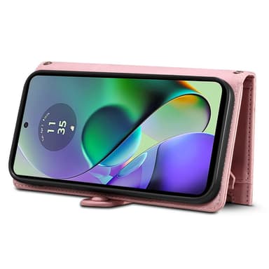 SKALO Motorola Moto G84 5G ESEBLE Big Wallet Lompakkokotelo - Ruusukulta