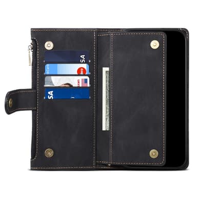 SKALO Motorola Moto G84 5G ESEBLE Big Wallet Lompakkokotelo - Musta