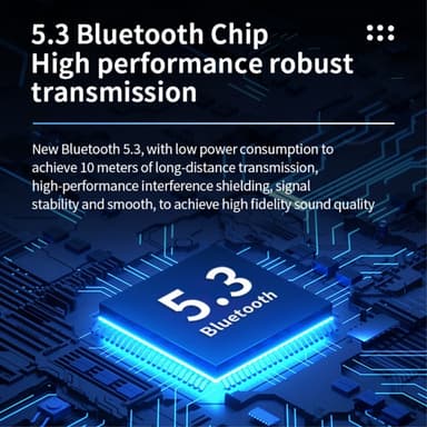 Cool Mecha Style In-Ear Bluetooth-kuulokkeet langattomat kuulokkeet - Sininen