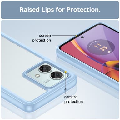 SKALO Motorola Moto G84 5G Väri Puskurin Suojakuori - Sininen