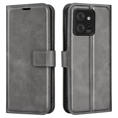 SKALO Motorola ThinkPhone 5G Premium Wallet Lompakkokotelo - Harmaa