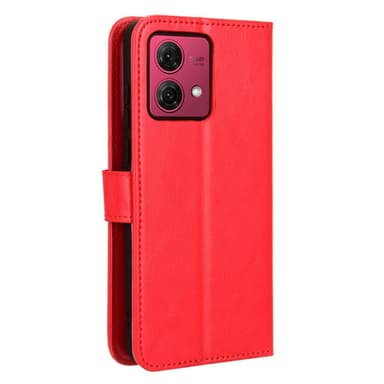 SKALO Motorola Moto G84 5G Lompakkokotelo PU-nahkaa - Punainen