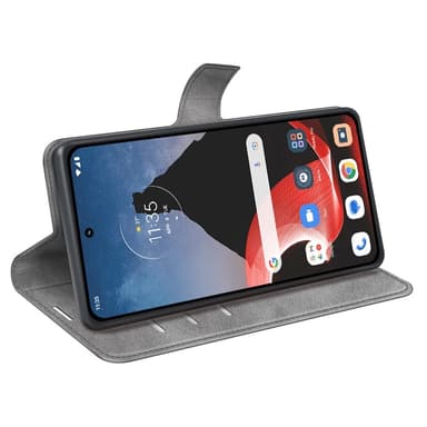 SKALO Motorola ThinkPhone 5G Premium Wallet Lompakkokotelo - Harmaa