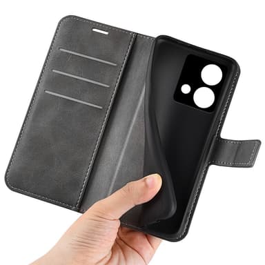 SKALO Motorola Moto G84 5G Premium Wallet Lompakkokotelo - Harmaa