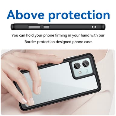 SKALO Motorola Moto G84 5G Väri Puskurin Suojakuori - Musta