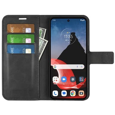 SKALO Motorola ThinkPhone 5G Premium Wallet Lompakkokotelo - Musta