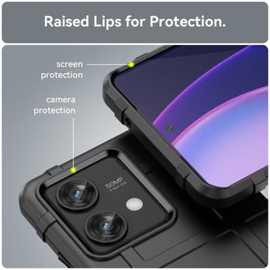 SKALO Motorola Edge 40 Neo 5G Rugged Shield iskunkestävä TPU suojakuori