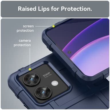 SKALO Motorola Edge 40 Neo 5G Rugged Shield iskunkestävä TPU suojakuori
