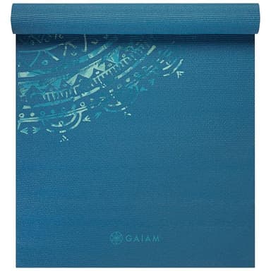 Gaiam Jade Mandala Yoga Mat 4mm Classic Printed