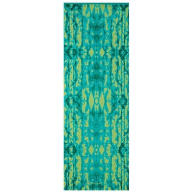 Gaiam Turquoise Lotus Yoga Mat 6mm Premium Reversible