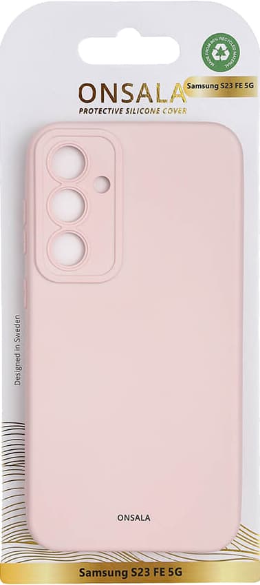 Onsala Samsung Galaxy S23 FE silikonikuori (vaaleanpunainen)
