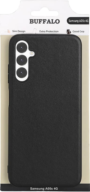 Buffalo Samsung Galaxy A05s suojakuori (musta)