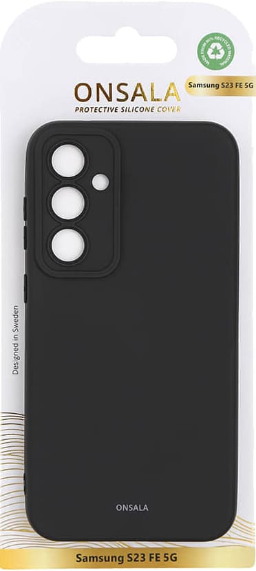 Onsala Samsung Galaxy S23 FE silikonikuori (musta)
