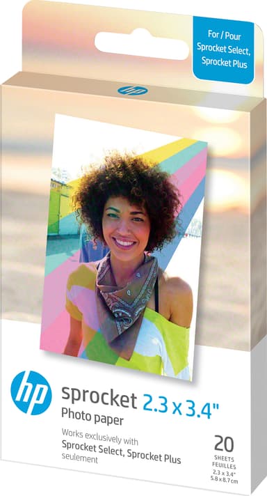 HP Paper Sprocket Select 2x3,4 valokuvapaperi (20 kpl)