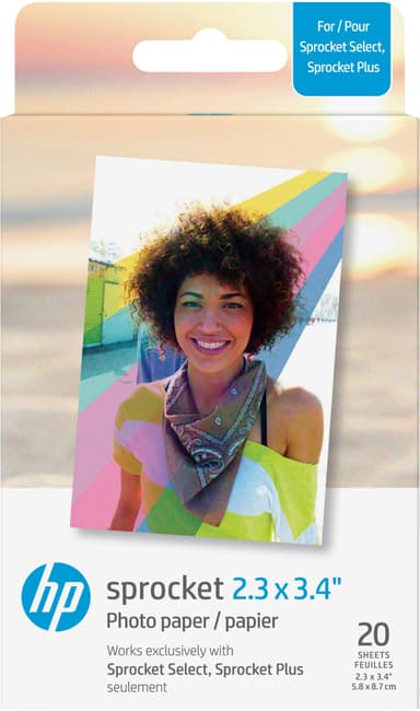 HP Paper Sprocket Select 2x3,4 valokuvapaperi (20 kpl)