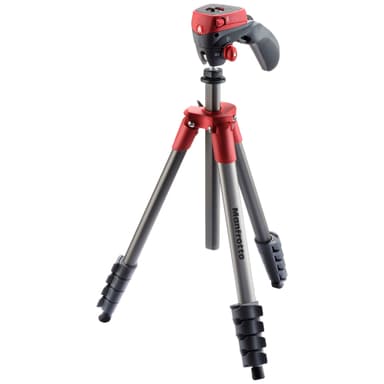Manfrotto Compact Action kolmijalkapakkaus (musta/pun)