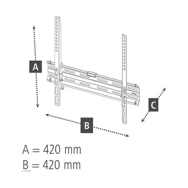 Hama 65” Fixed TV seinäteline