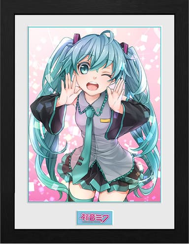 GB eye Hatsune Miku kehystetty tuloste