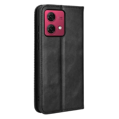 Motorola Moto G84 5G teline puhelinkotelo täysi suojaus lompakon suojus - musta
