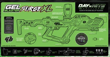 Gel Blaster Surge XL Day N Nite geelipallopyssy