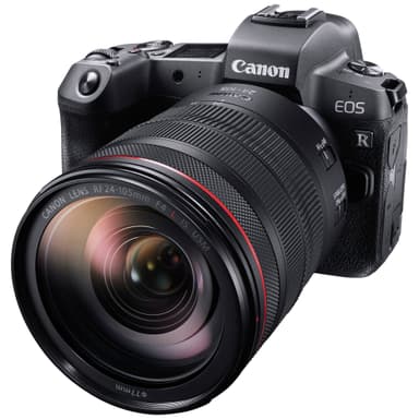 Canon EOS R peilitön kamera + RF 24-105mm objektiivi Canon EOS R peilitön kamera + RF 24-105mm objektiivi