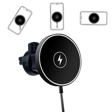 C12 15W auton magneettinen langaton laturi iPhone 14/13/12 -sarjalle
