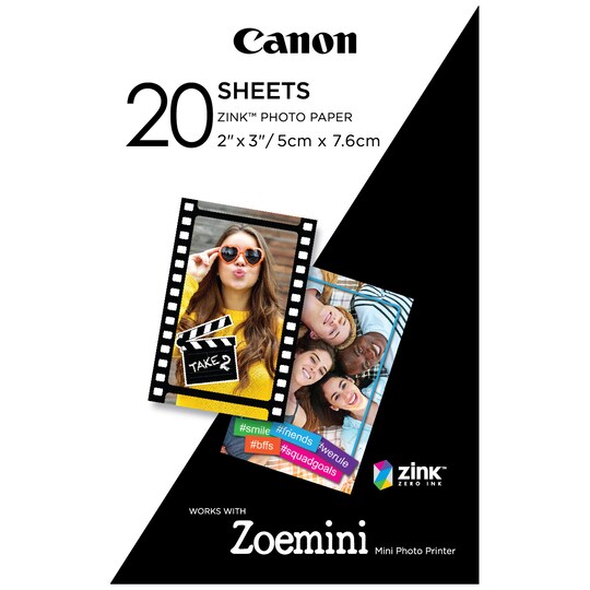 Canon ZINK 2x3" valokuvapaperi (2x 10 kpl)