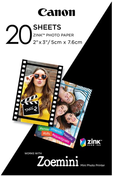 Canon ZINK 2x3" valokuvapaperi (2x 10 kpl)