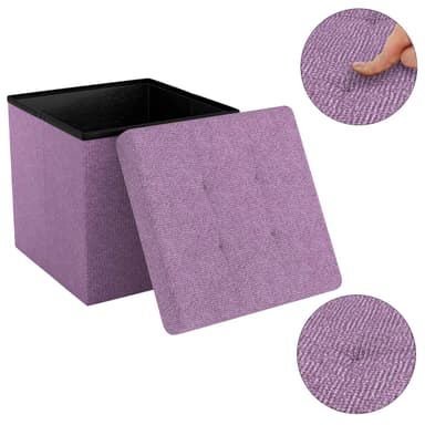 Taitettava Jakkara 30x30x30 cm (vaaleanpunainen)