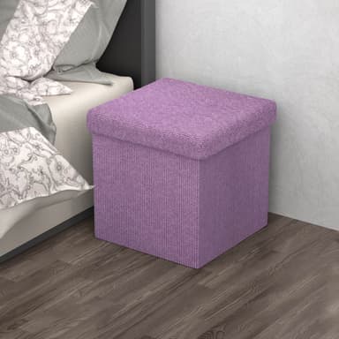 Taitettava Jakkara 30x30x30 cm (vaaleanpunainen)