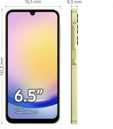 Samsung Galaxy A25 5G älypuhelin 6/128 GB (keltainen)