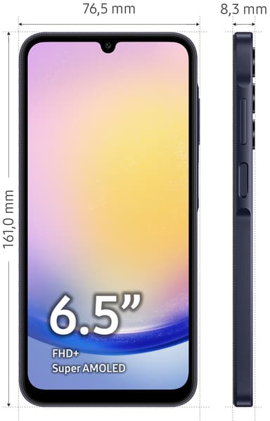 Samsung Galaxy A25 5G älypuhelin 8/256 GB (musta)